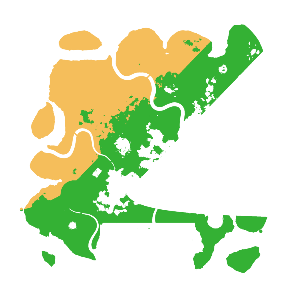 Biome Rust Map: Procedural Map, Size: 3500, Seed: 3421