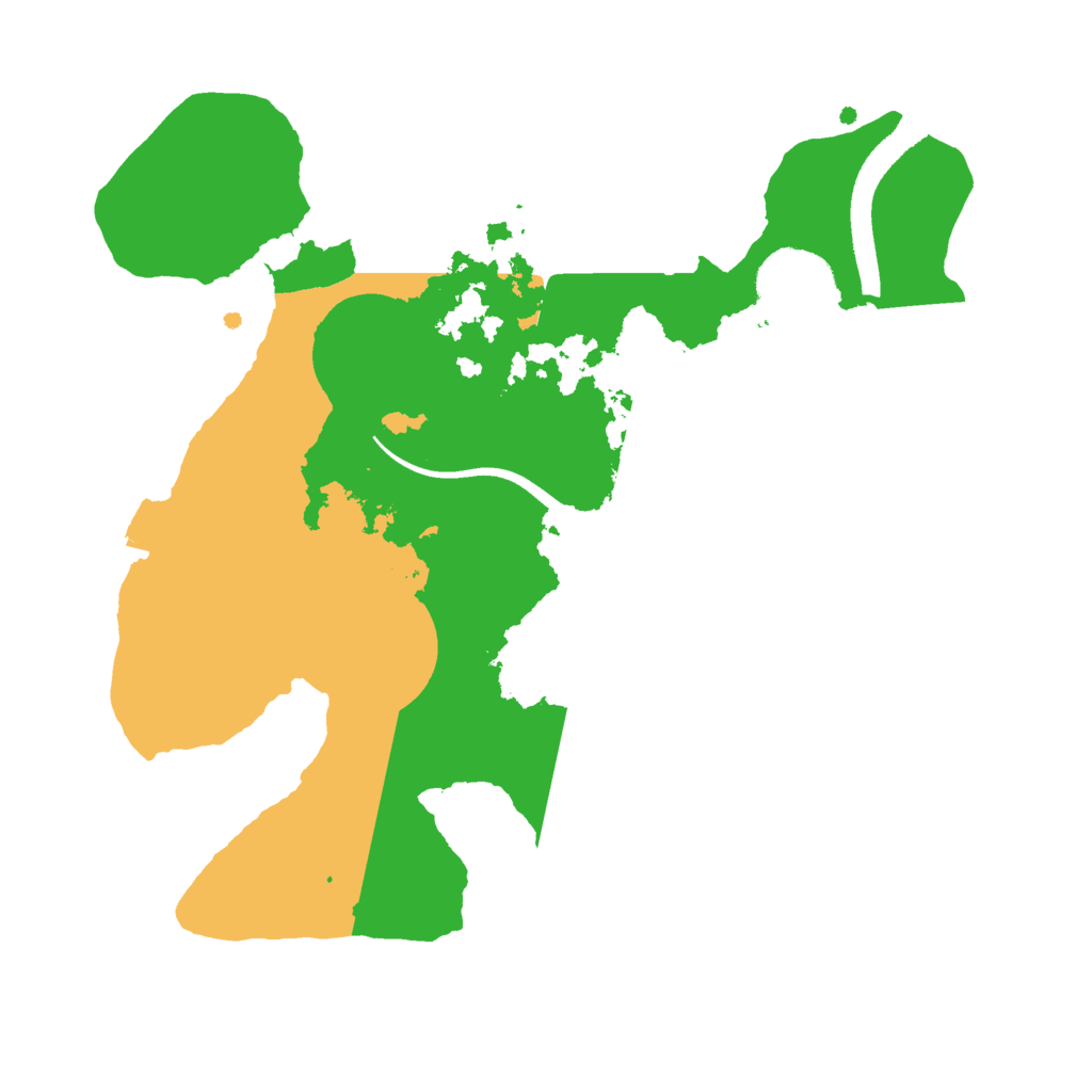 Biome Rust Map: Procedural Map, Size: 2500, Seed: 2134585