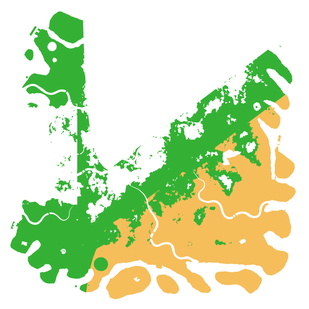 Biome Rust Map: Procedural Map, Size: 6000, Seed: 85764754