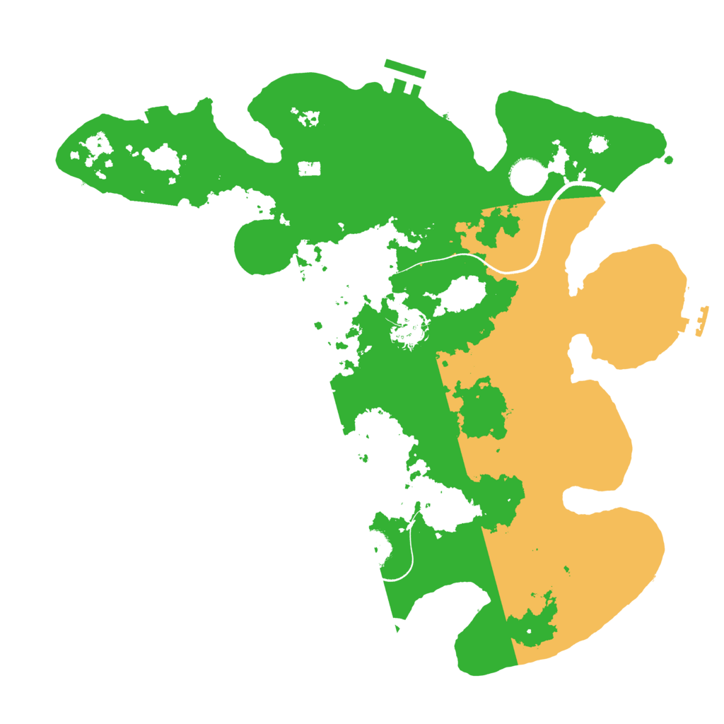 Biome Rust Map: Procedural Map, Size: 3500, Seed: 649921868