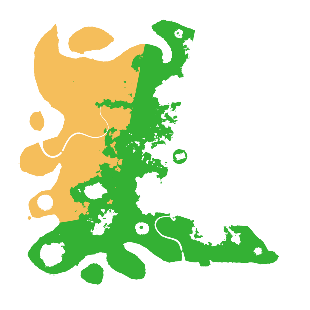 Biome Rust Map: Procedural Map, Size: 3500, Seed: 666785261