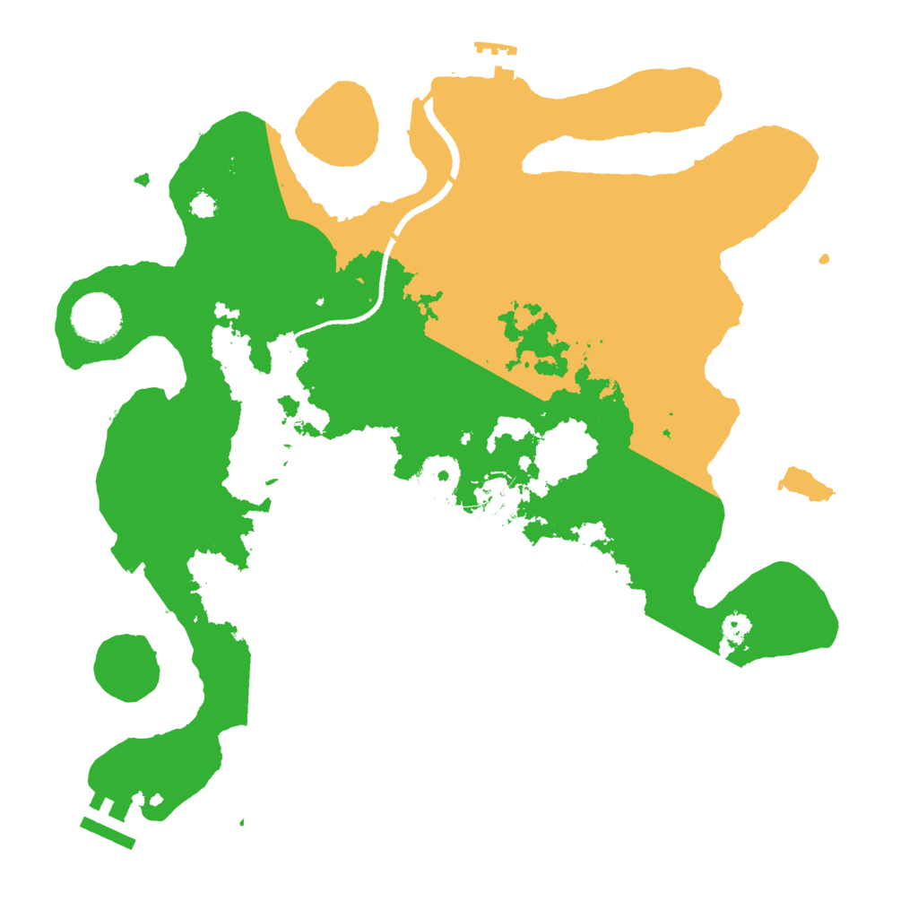 Biome Rust Map: Procedural Map, Size: 3250, Seed: 540864564