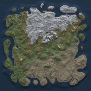 Rust Map: Procedural Map, Size: 5000, Seed: 798908, 19 Monuments