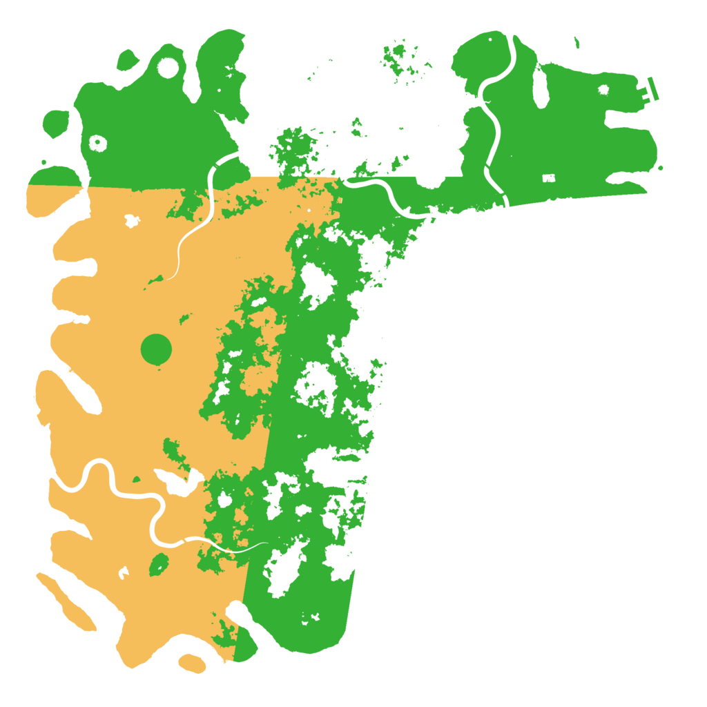 Biome Rust Map: Procedural Map, Size: 6000, Seed: 135649