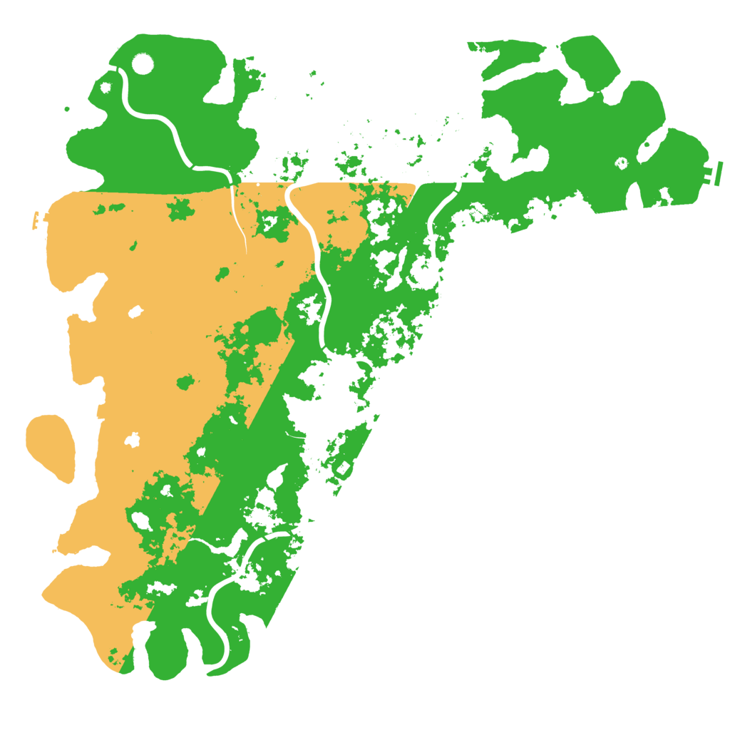 Biome Rust Map: Procedural Map, Size: 6000, Seed: 358975