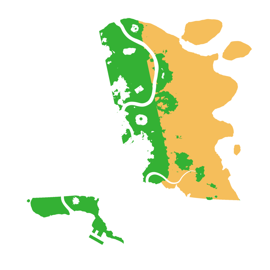 Biome Rust Map: Procedural Map, Size: 3500, Seed: 901728