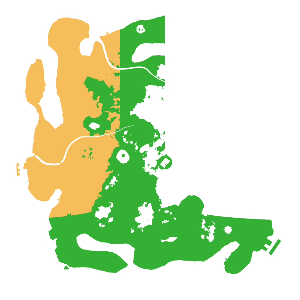 Biome Rust Map: Procedural Map, Size: 3500, Seed: 17216655