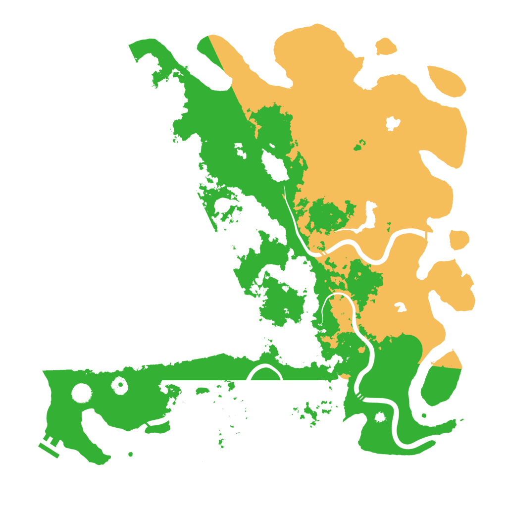 Biome Rust Map: Procedural Map, Size: 4500, Seed: 953242