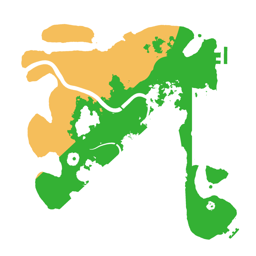 Biome Rust Map: Procedural Map, Size: 3000, Seed: 254875