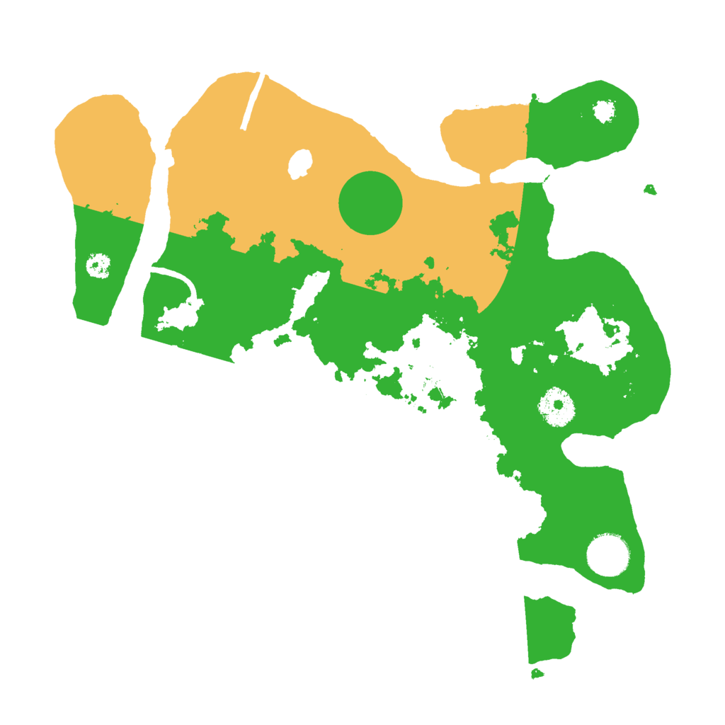 Biome Rust Map: Procedural Map, Size: 3000, Seed: 6121