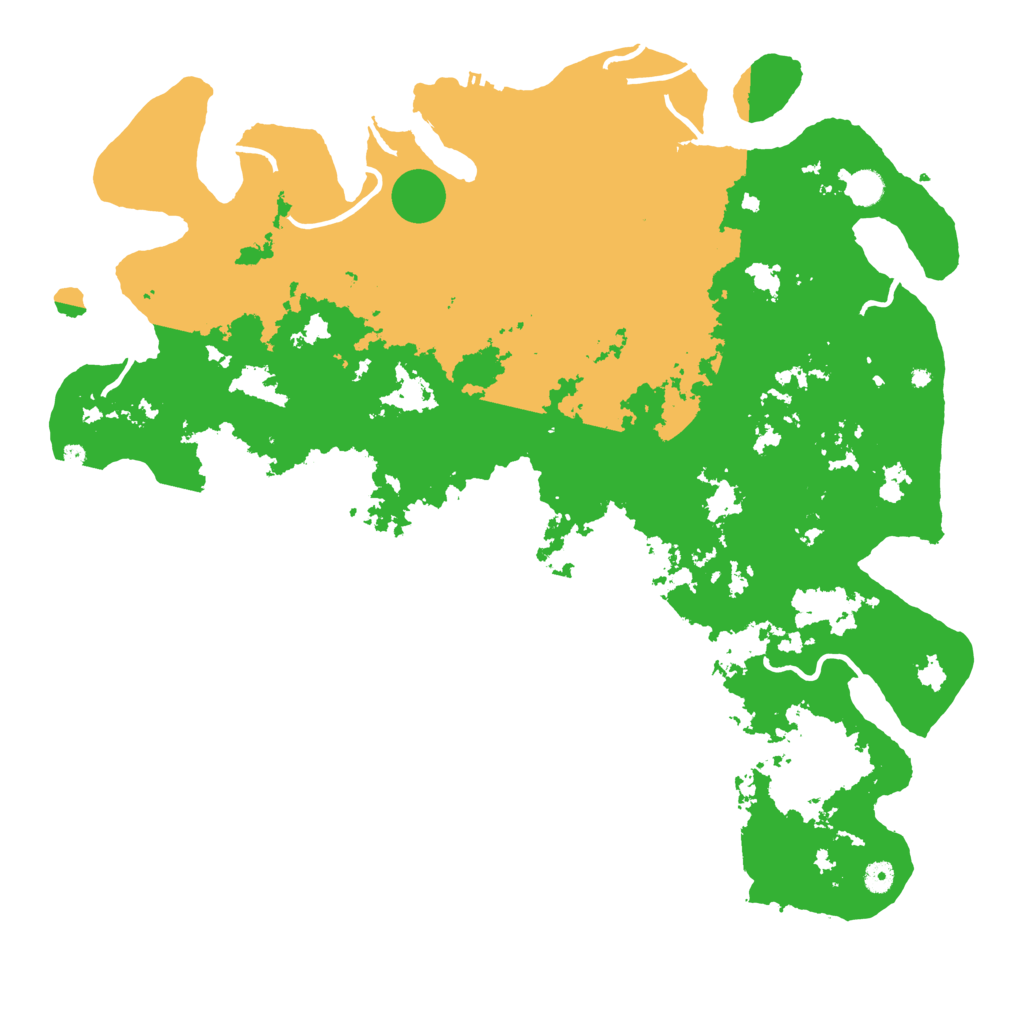 Biome Rust Map: Procedural Map, Size: 5000, Seed: 2555588