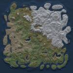 Thumbnail Rust Map: Procedural Map, Size: 5500, Seed: 1234567890, 17 Monuments