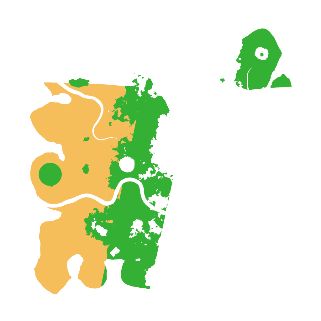 Biome Rust Map: Procedural Map, Size: 3700, Seed: 6999