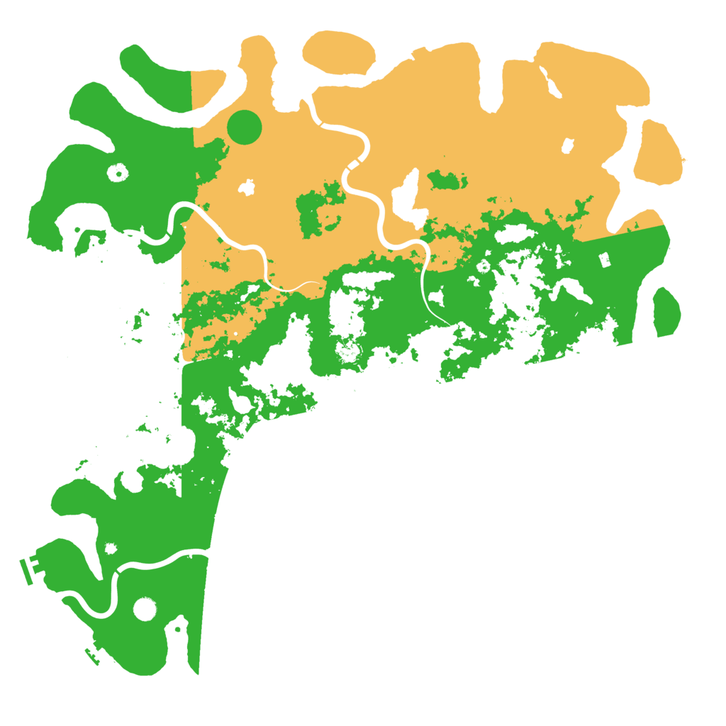 Biome Rust Map: Procedural Map, Size: 5500, Seed: 851158