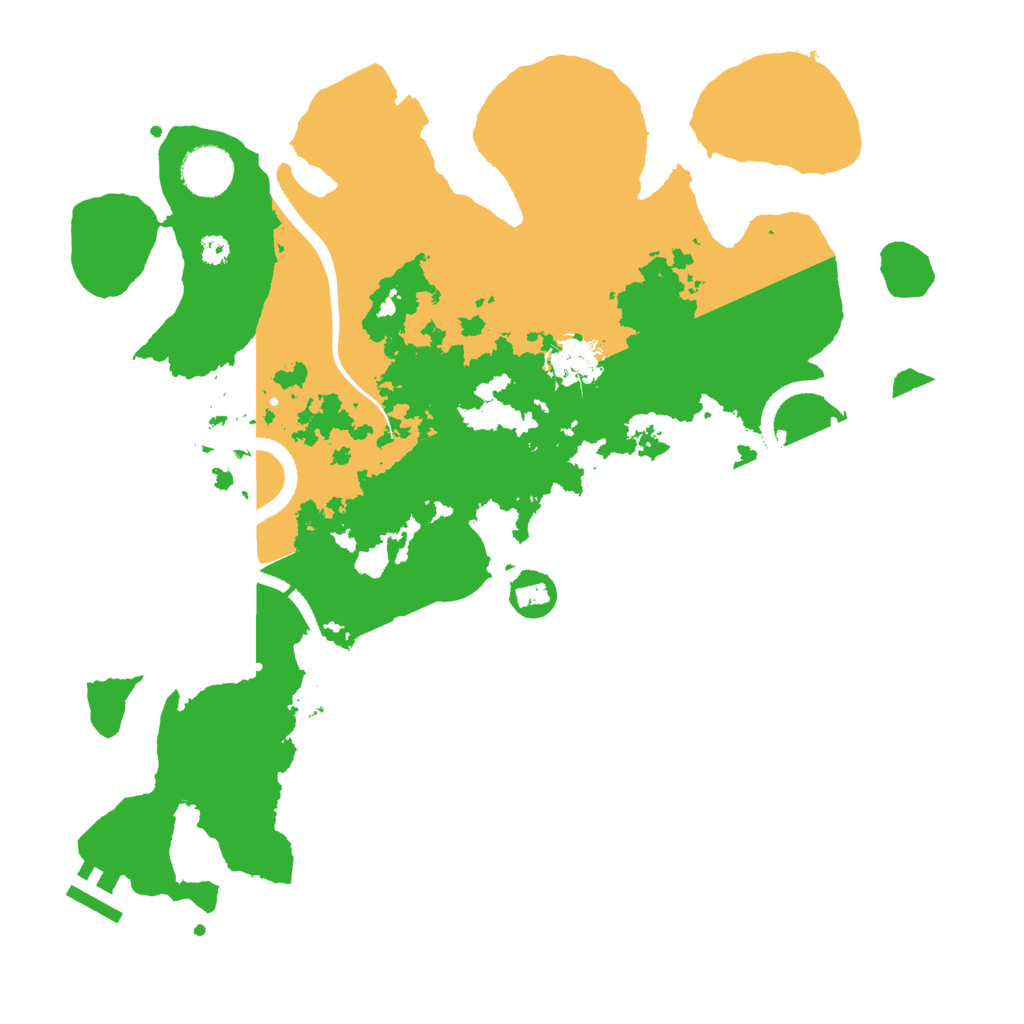 Biome Rust Map: Procedural Map, Size: 3500, Seed: 691122494