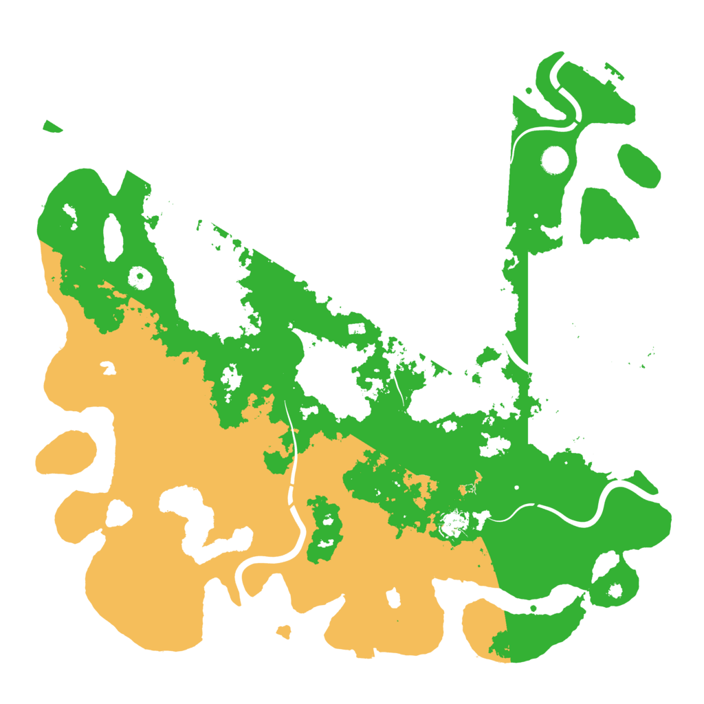 Biome Rust Map: Procedural Map, Size: 4500, Seed: 1033318715