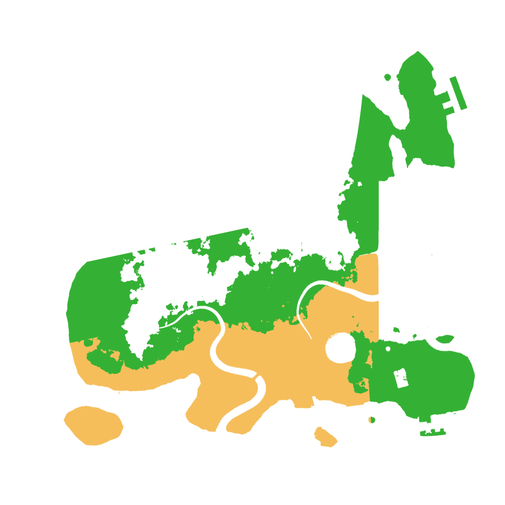 Biome Rust Map: Procedural Map, Size: 3000, Seed: 392487