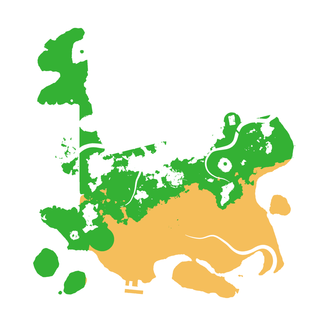 Biome Rust Map: Procedural Map, Size: 3500, Seed: 1268911334