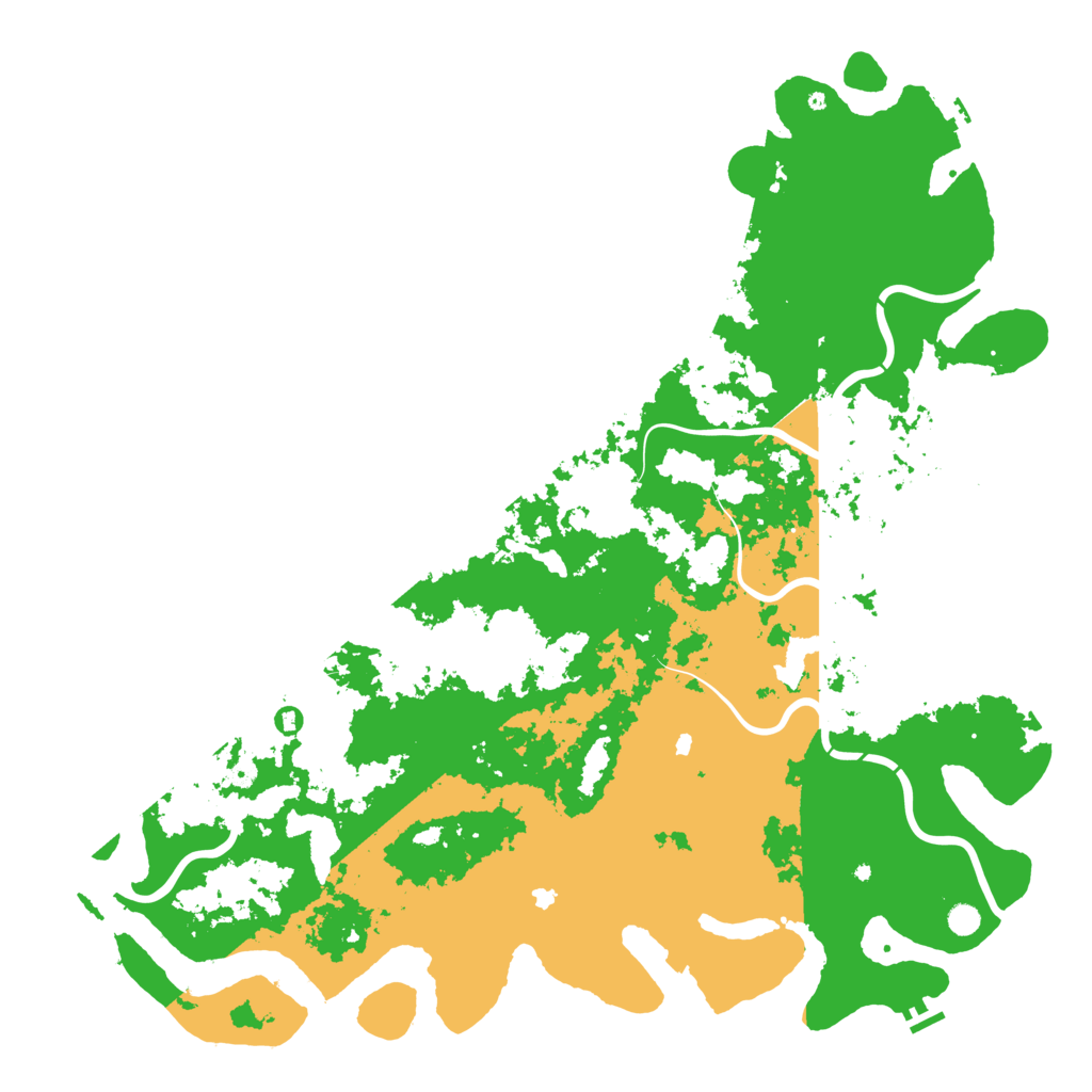 Biome Rust Map: Procedural Map, Size: 6000, Seed: 11191997