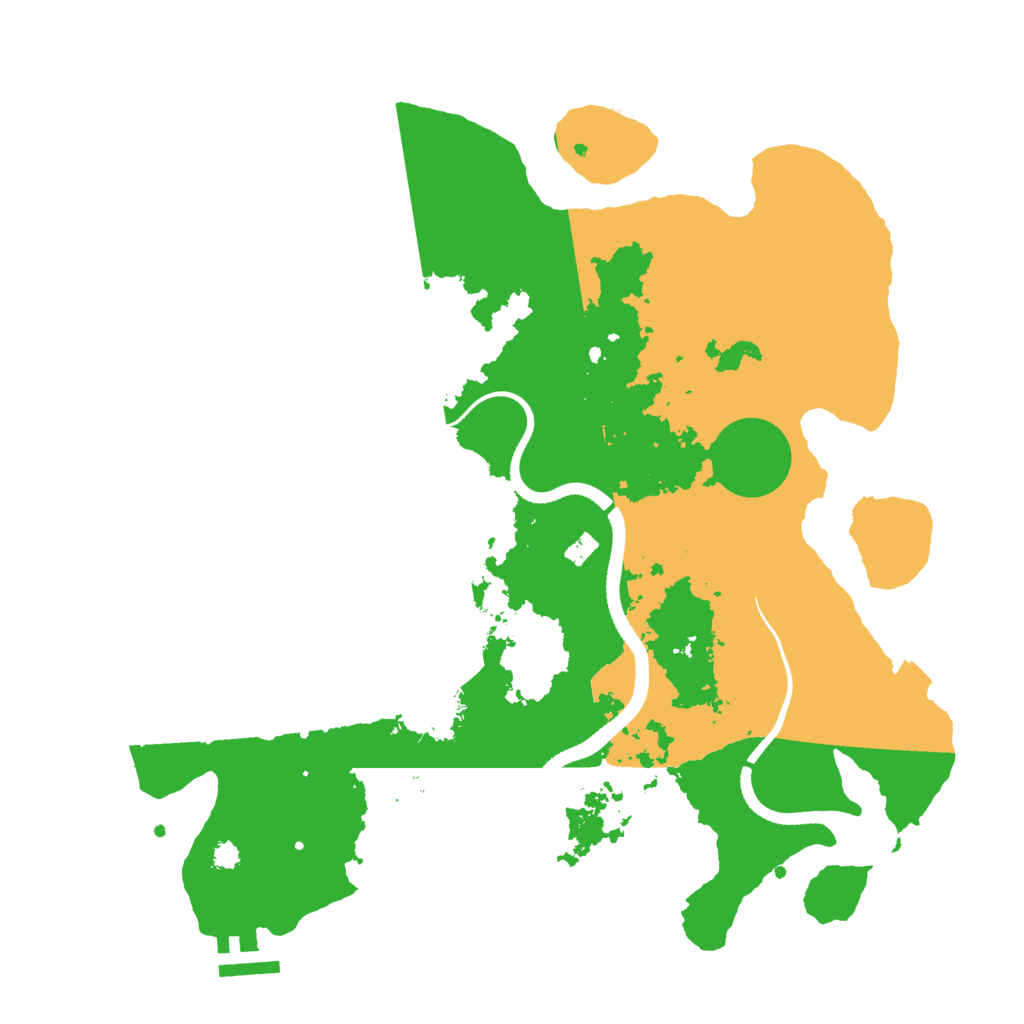 Biome Rust Map: Procedural Map, Size: 3400, Seed: 7543