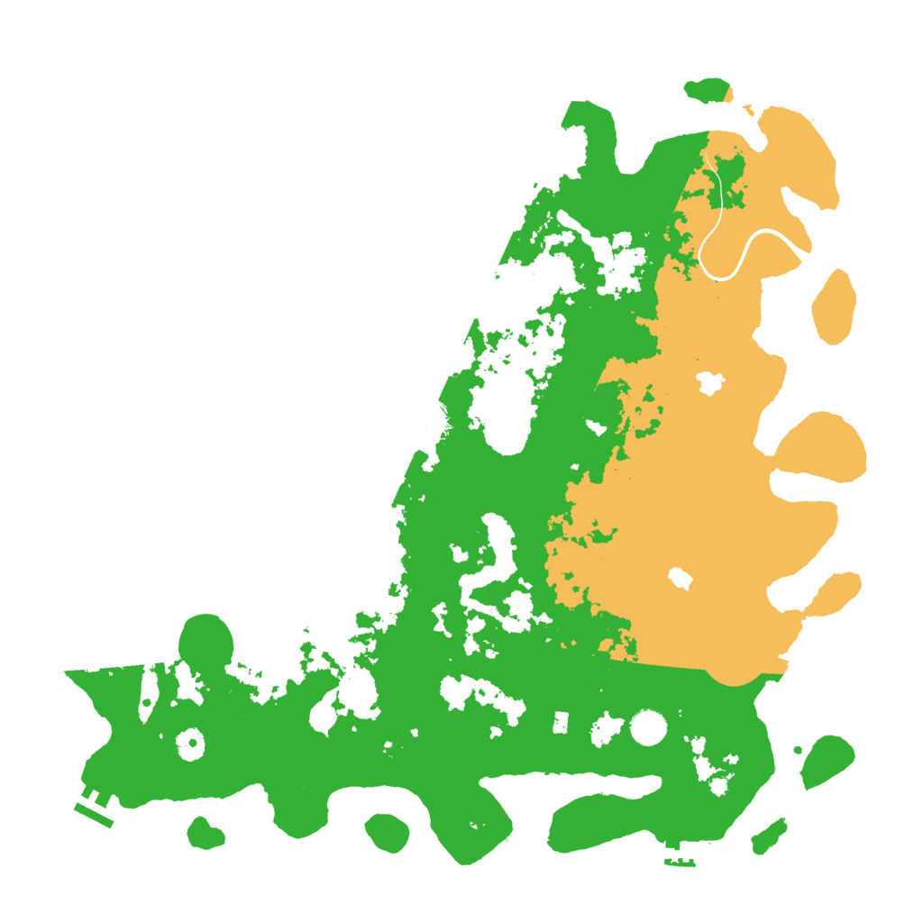 Biome Rust Map: Procedural Map, Size: 4500, Seed: 538637995