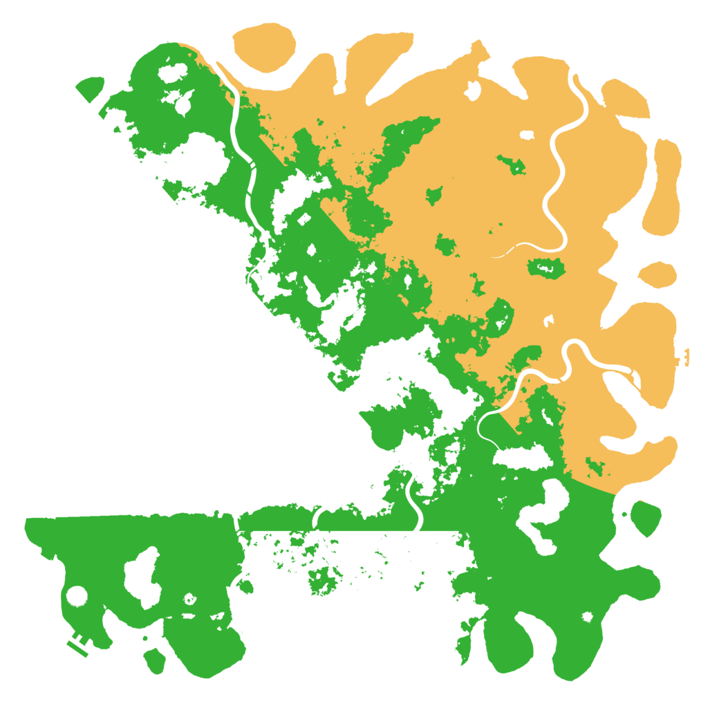 Biome Rust Map: Procedural Map, Size: 6000, Seed: 13422431