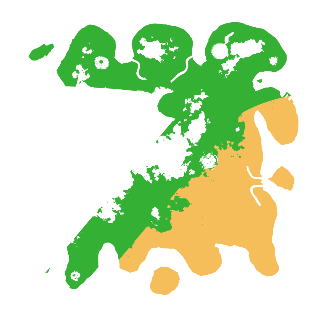 Biome Rust Map: Procedural Map, Size: 3500, Seed: 11010