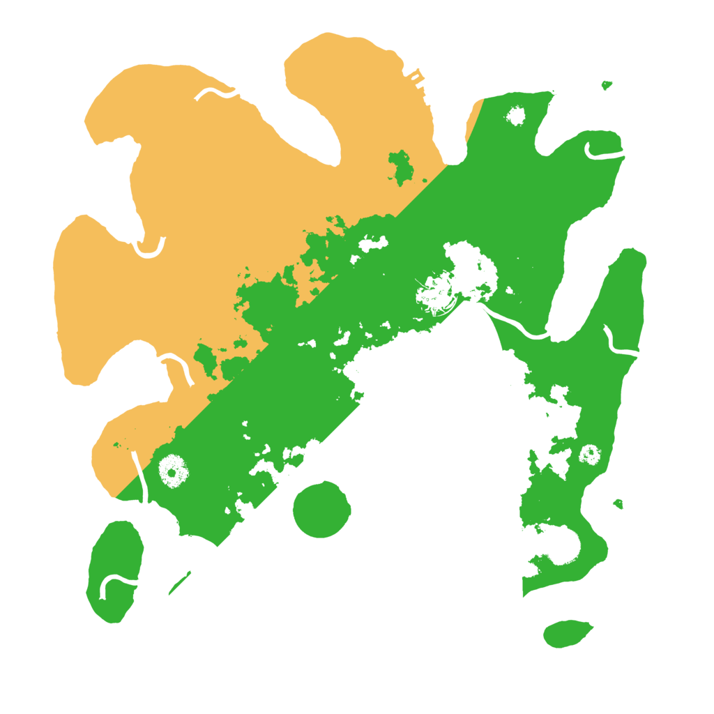 Biome Rust Map: Procedural Map, Size: 3500, Seed: 141732