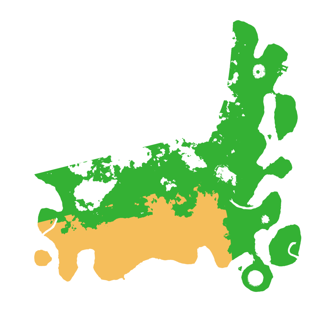 Biome Rust Map: Procedural Map, Size: 3600, Seed: 2580595
