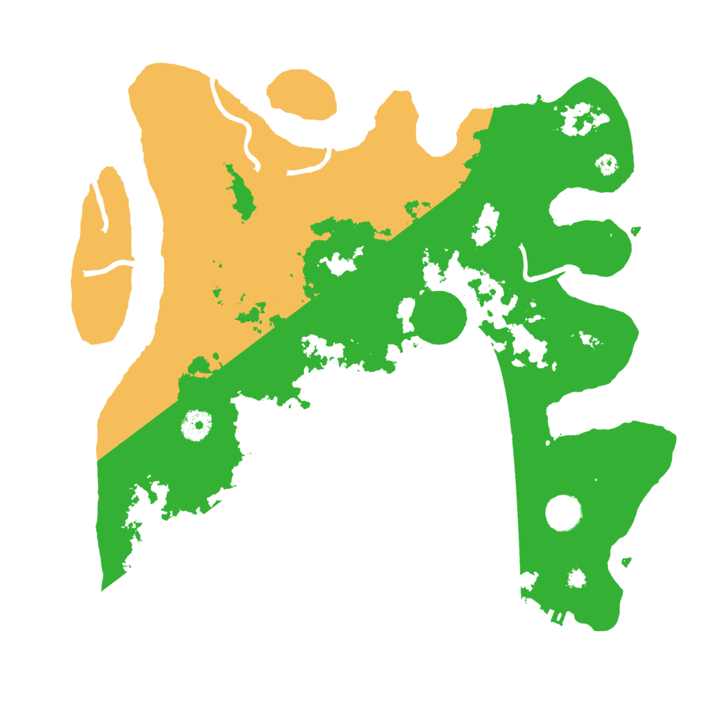 Biome Rust Map: Procedural Map, Size: 3500, Seed: 25607