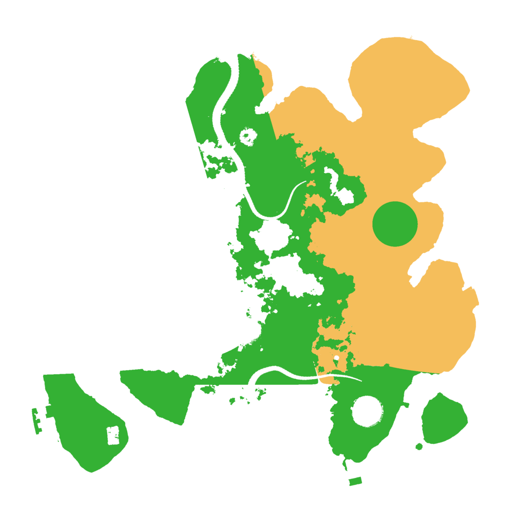Biome Rust Map: Procedural Map, Size: 3000, Seed: 294338663