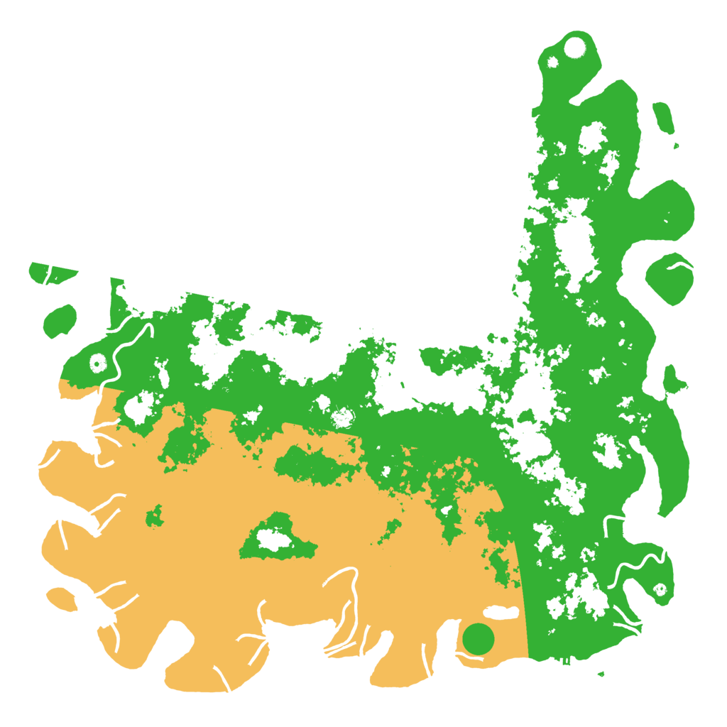 Biome Rust Map: Procedural Map, Size: 6000, Seed: 388416302