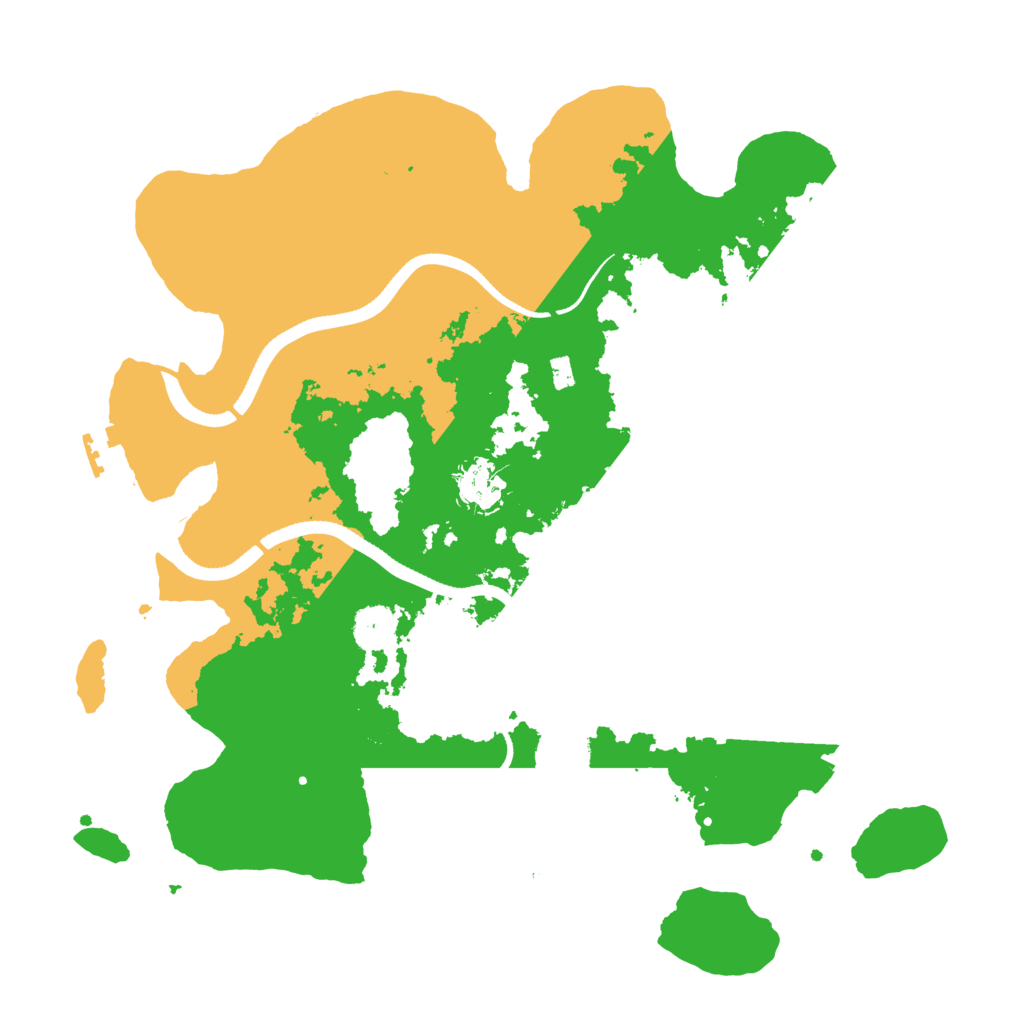 Biome Rust Map: Procedural Map, Size: 3500, Seed: 1518027043