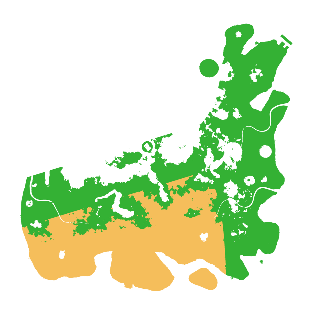 Biome Rust Map: Procedural Map, Size: 4500, Seed: 4201