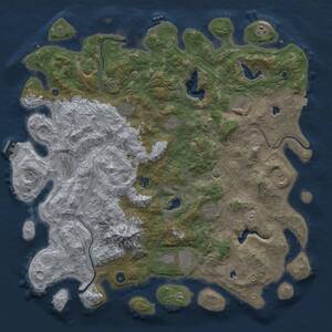 Thumbnail Rust Map: Procedural Map, Size: 5000, Seed: 31, 16 Monuments