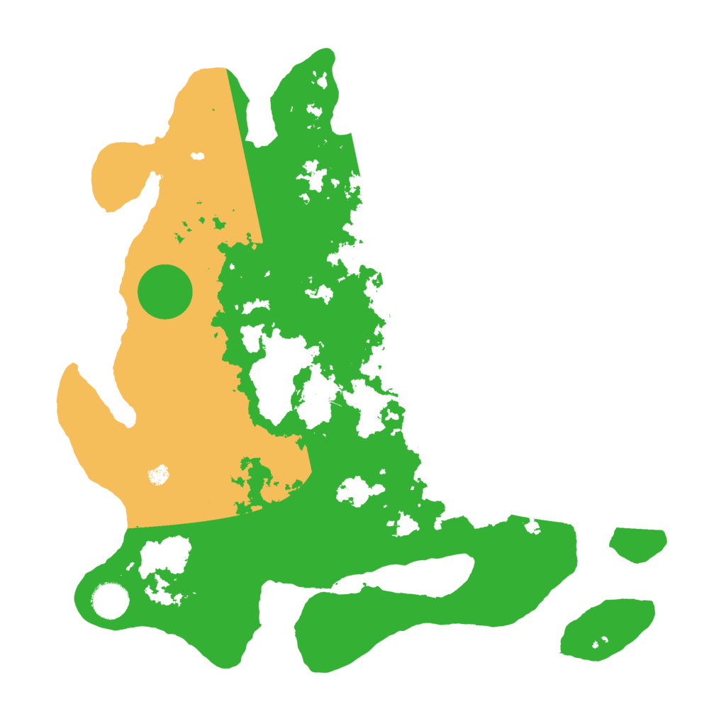 Biome Rust Map: Barren, Size: 3500, Seed: 6994008