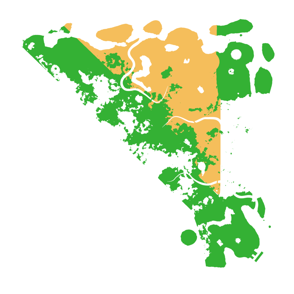 Biome Rust Map: Procedural Map, Size: 5000, Seed: 8888