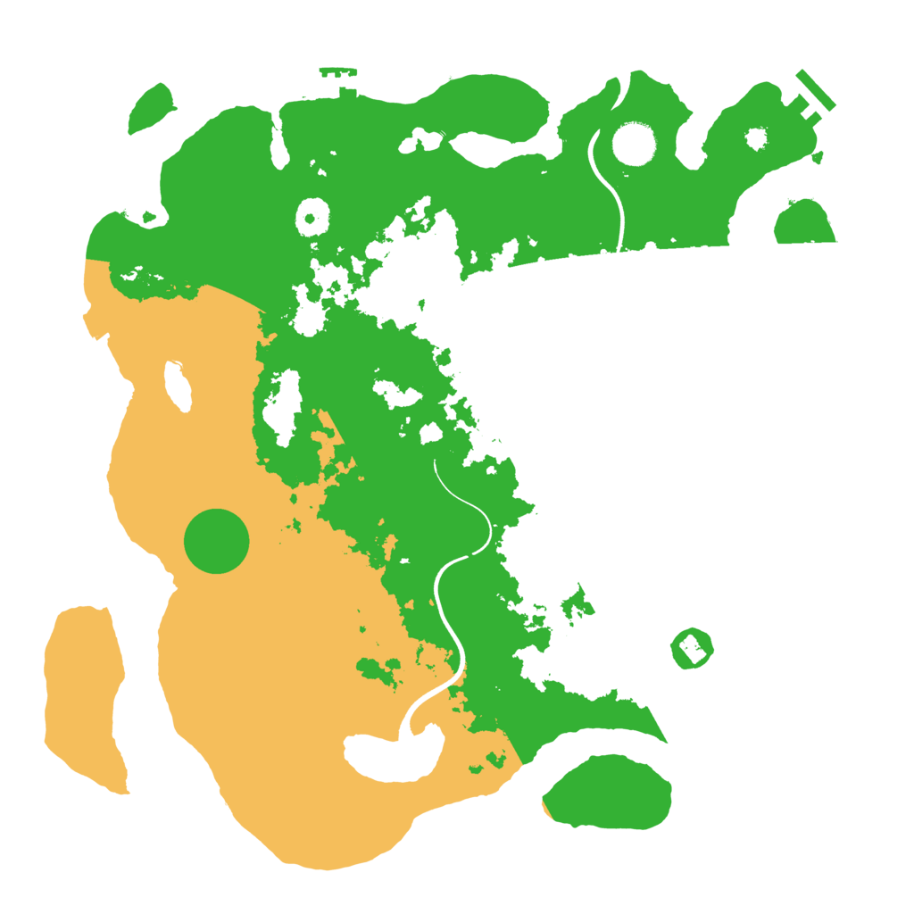 Biome Rust Map: Procedural Map, Size: 3700, Seed: 1007212238