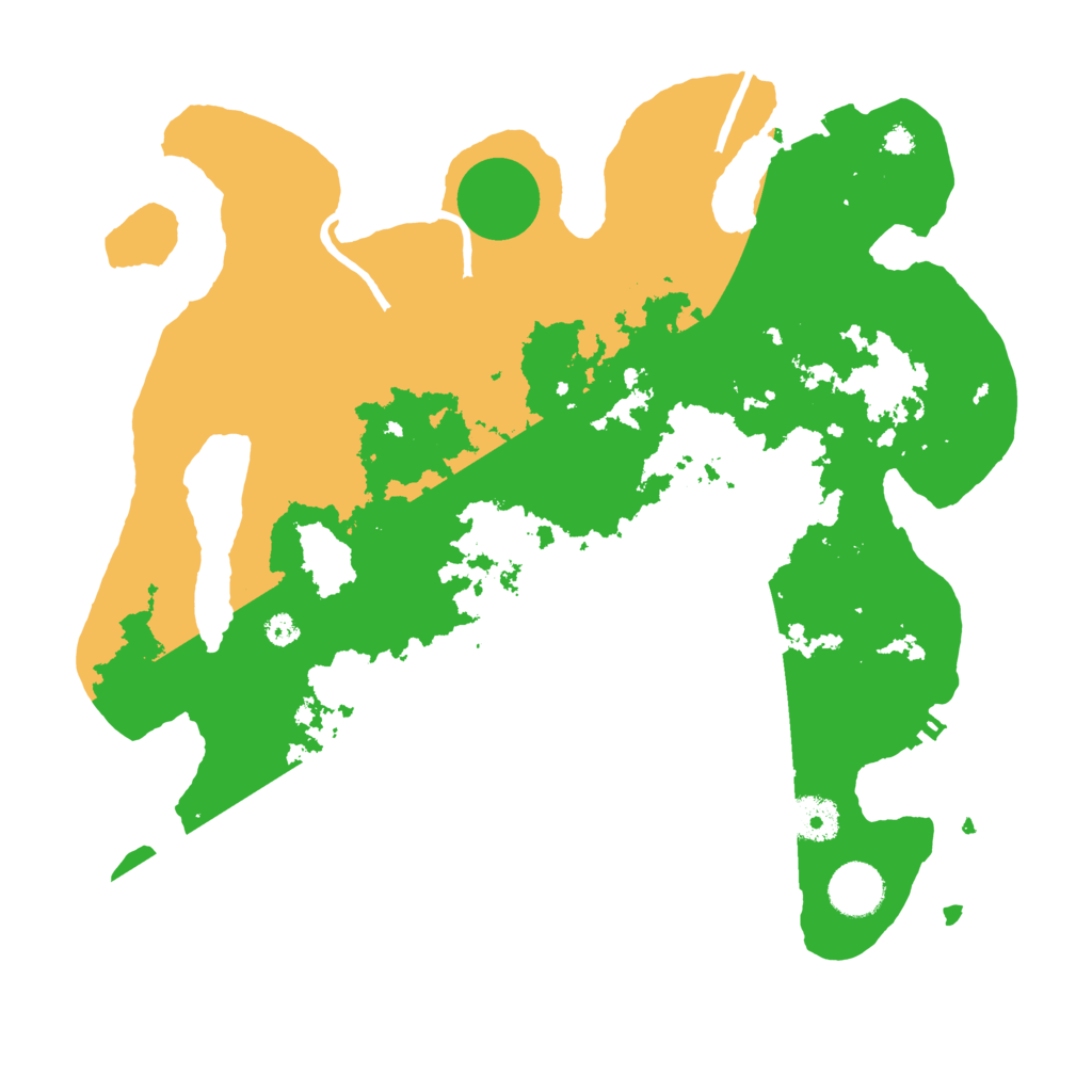 Biome Rust Map: Procedural Map, Size: 3500, Seed: 129908736