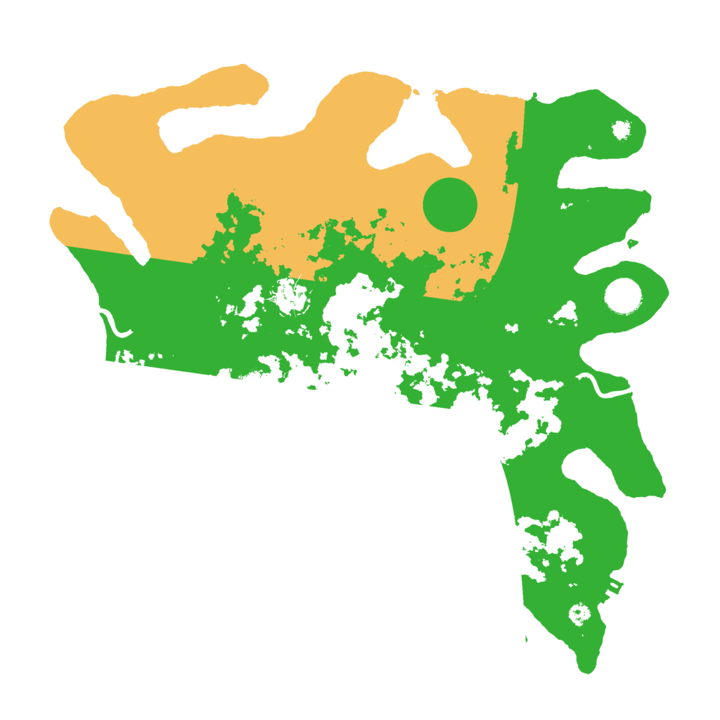 Biome Rust Map: Procedural Map, Size: 3500, Seed: 81676962