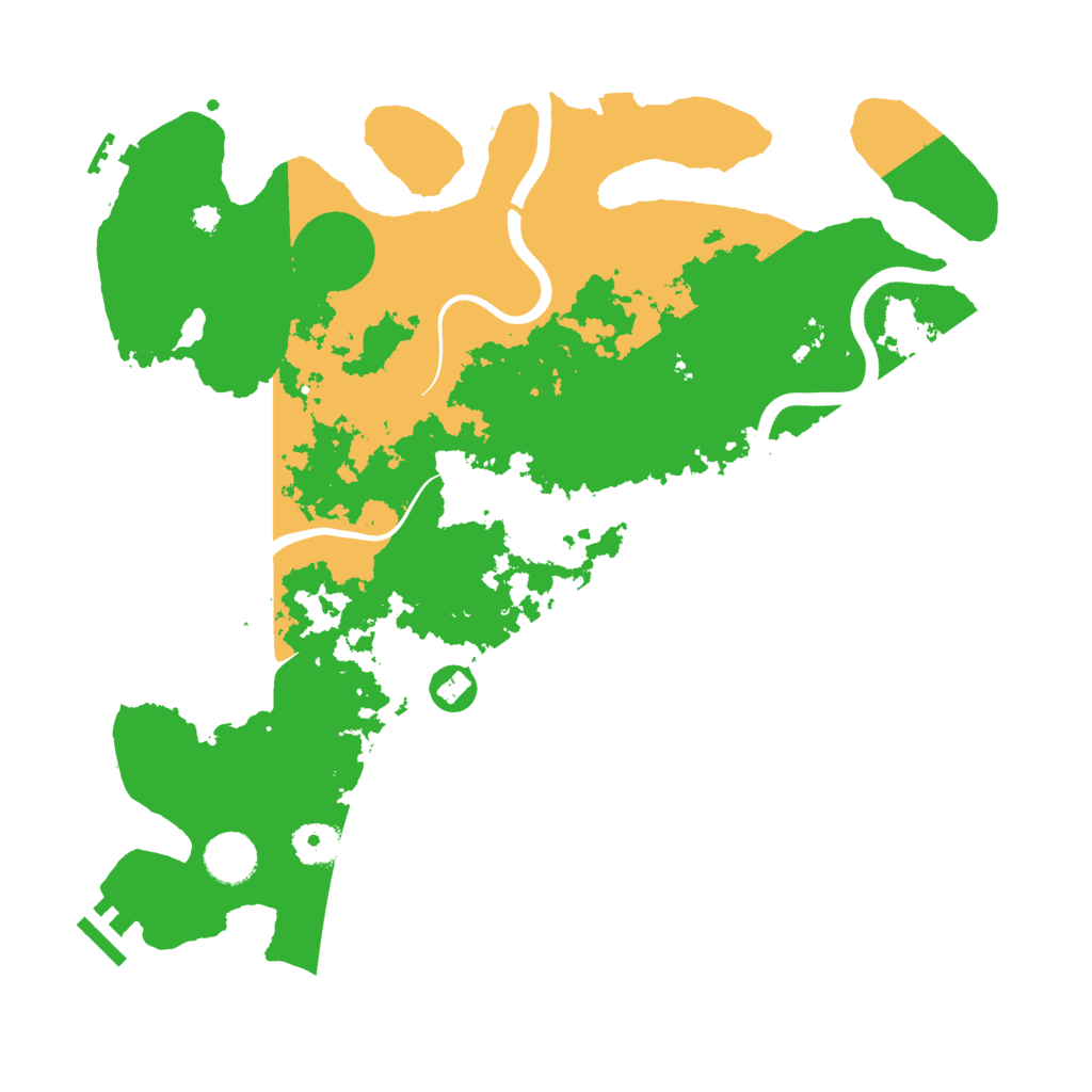 Biome Rust Map: Procedural Map, Size: 3700, Seed: 235