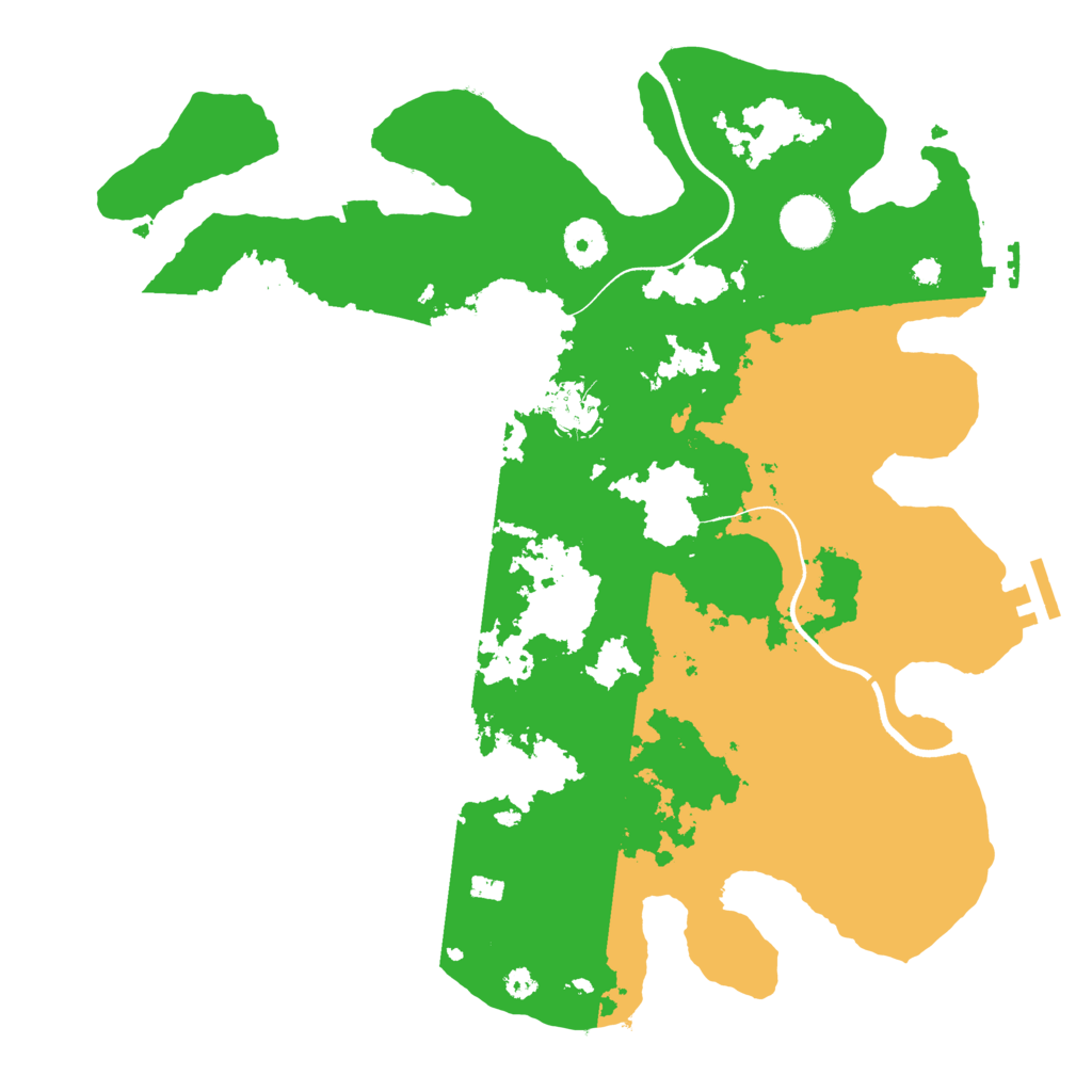 Biome Rust Map: Procedural Map, Size: 3600, Seed: 1109671411