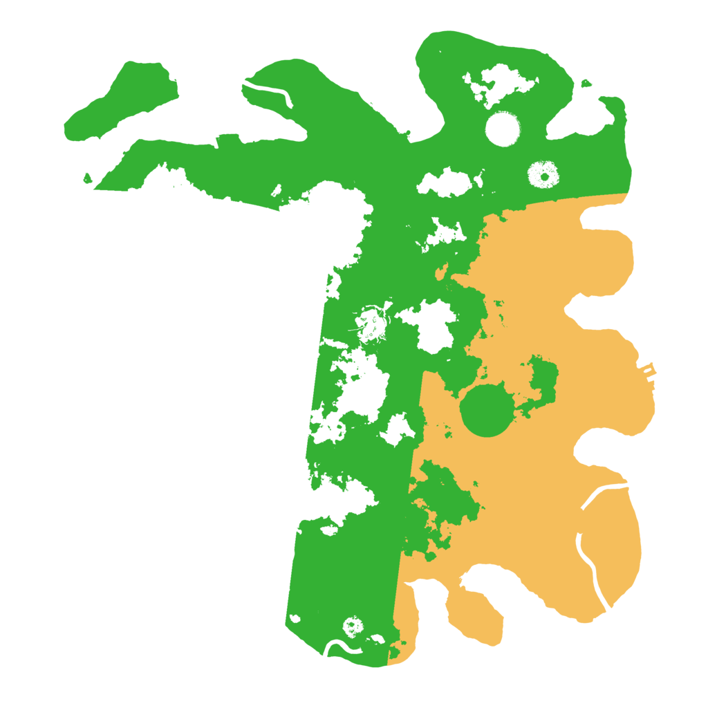 Biome Rust Map: Procedural Map, Size: 3600, Seed: 1109671411