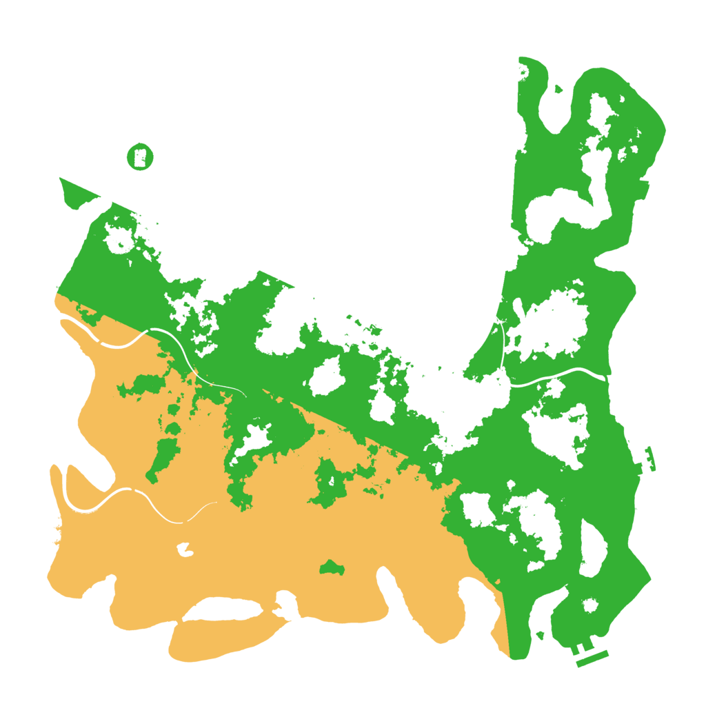 Biome Rust Map: Procedural Map, Size: 4300, Seed: 87457