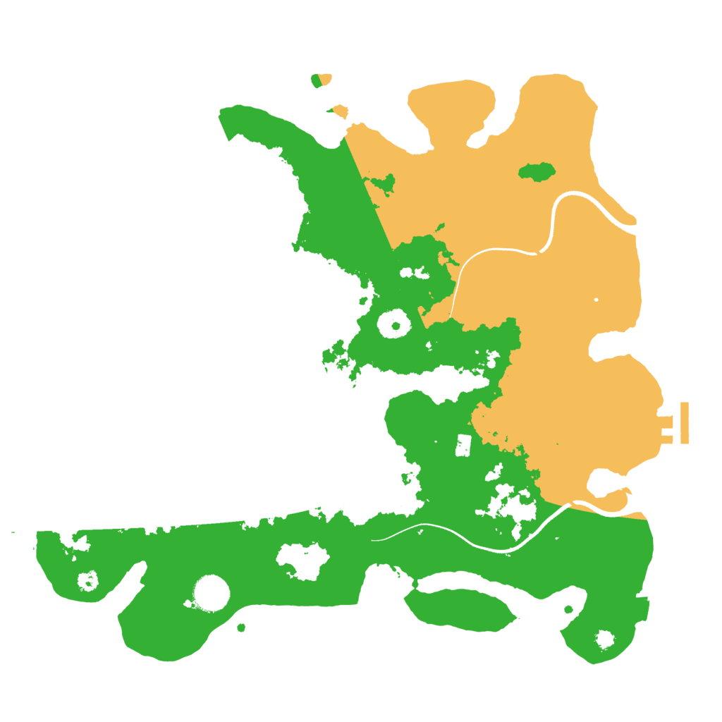 Biome Rust Map: Procedural Map, Size: 3500, Seed: 501119585