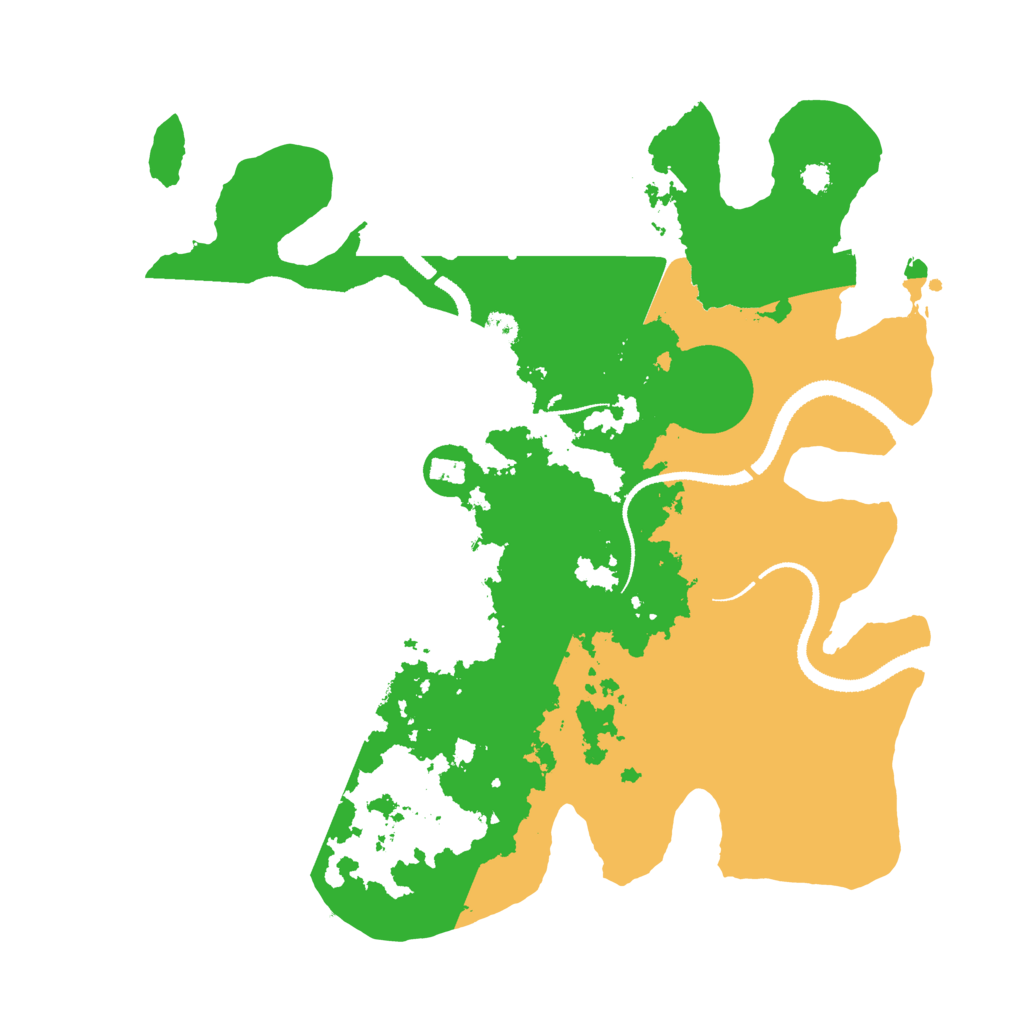 Biome Rust Map: Procedural Map, Size: 3147, Seed: 12345
