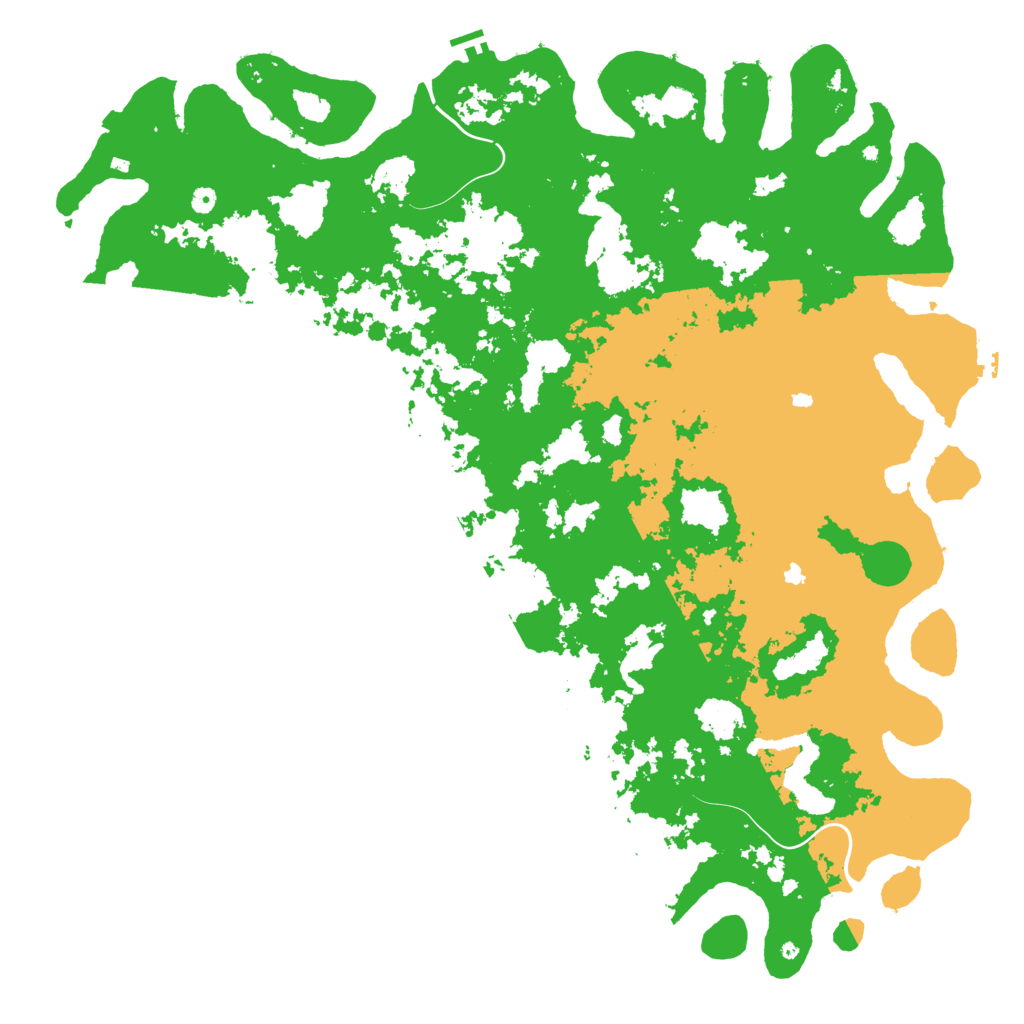 Biome Rust Map: Procedural Map, Size: 6000, Seed: 12413811