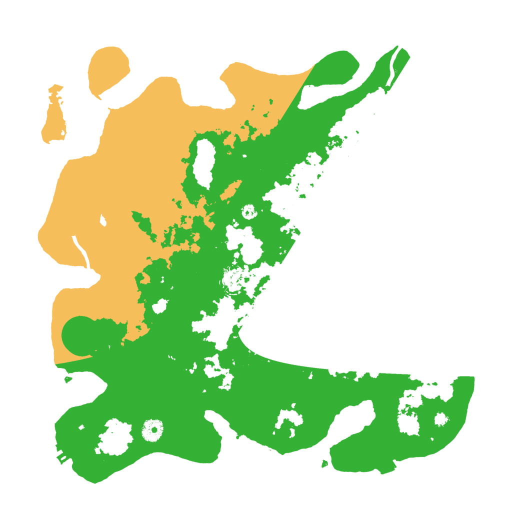 Biome Rust Map: Procedural Map, Size: 3500, Seed: 6719954