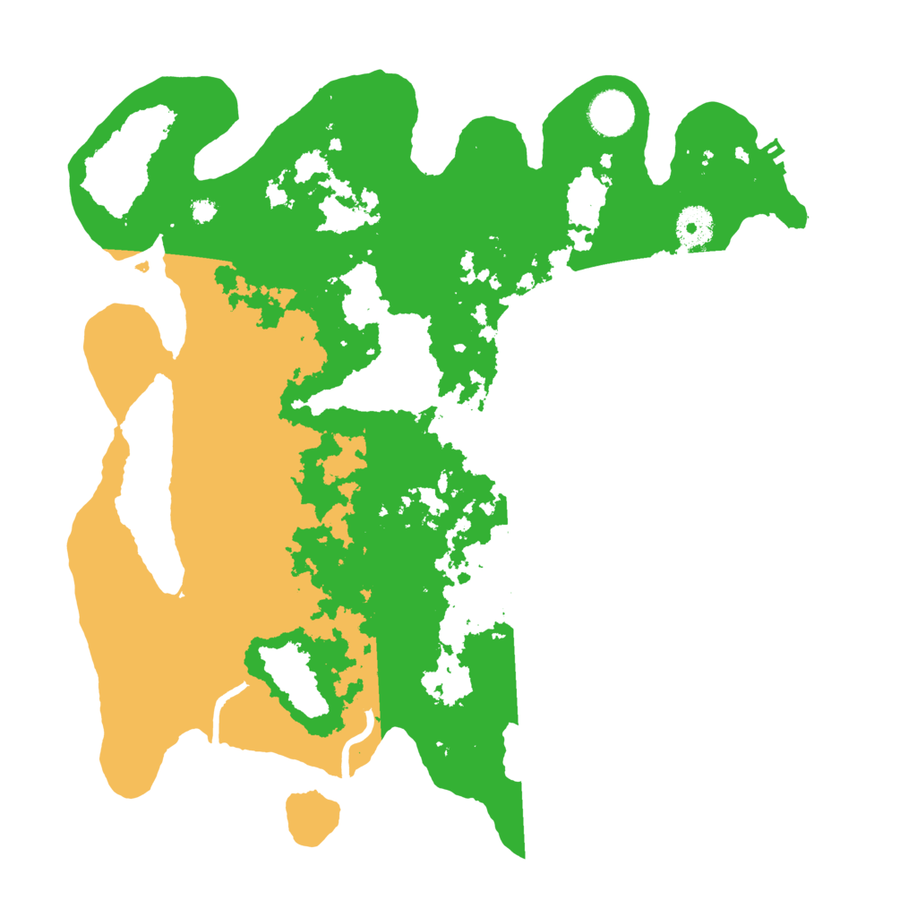 Biome Rust Map: Procedural Map, Size: 3500, Seed: 29087