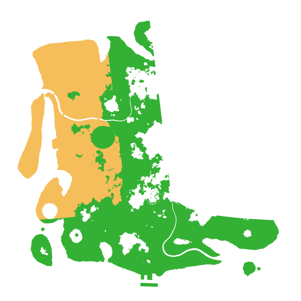 Biome Rust Map: Procedural Map, Size: 3500, Seed: 123419280